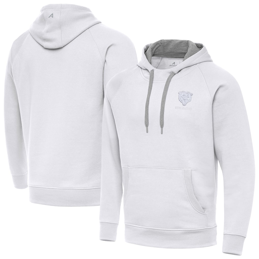 Chicago Bears Antigua Victory Pullover Hoodie - White